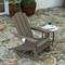 Merrick Lane Nassau Adirondack Rocking Chair with Cup Holder, All-Weather HDPE Indoor/Outdoor Chair